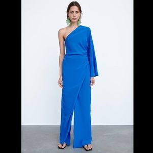 Zara asymmetric Jumpsuit sz XS